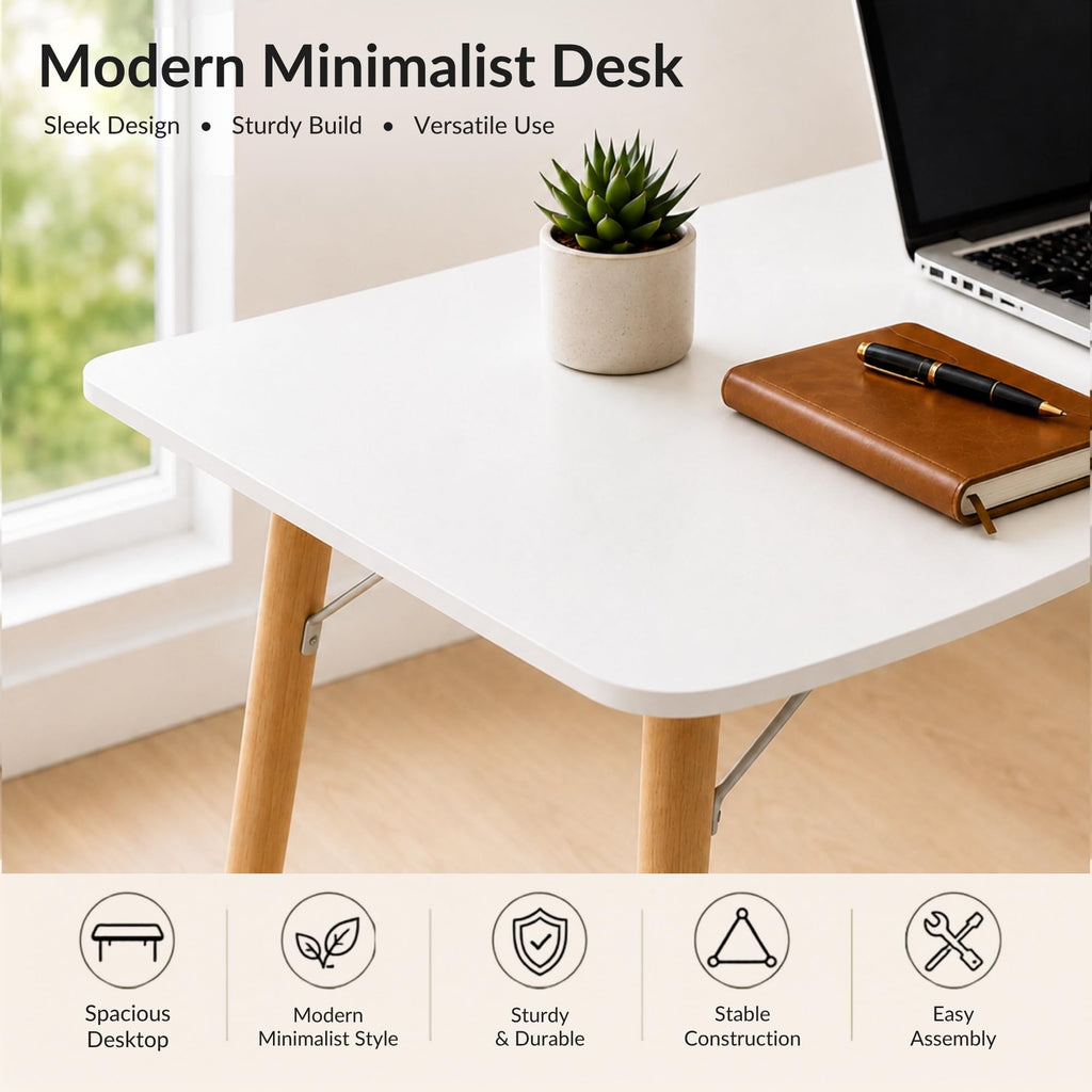 White Computer Desk E390