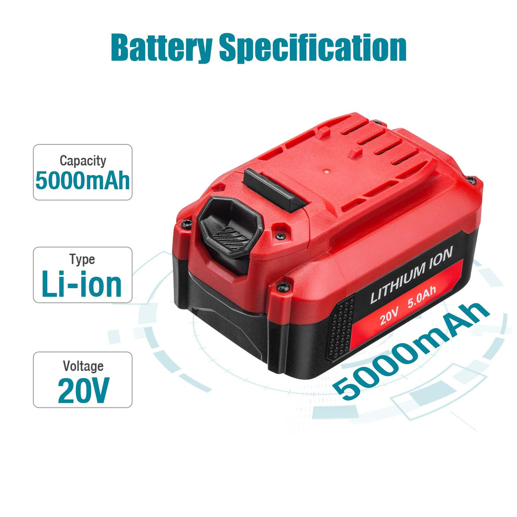 2 Pack 5.0Ah Lithium Battery V1854
