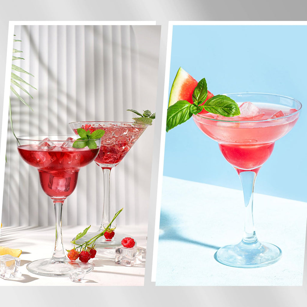 6 Set Cocktail Glasses Mixed Drinkware H5082