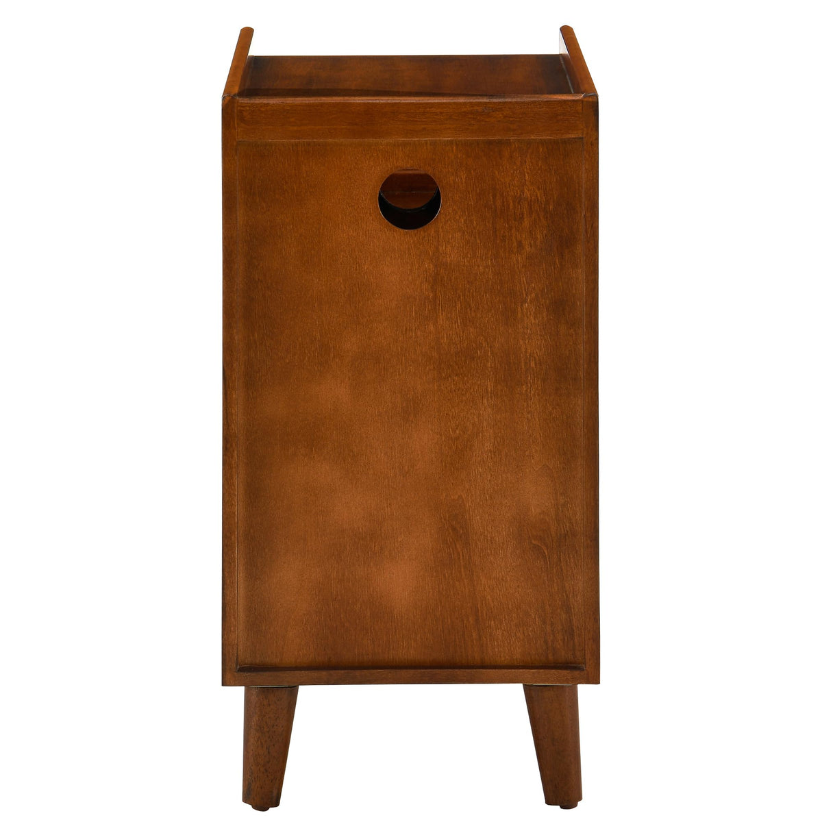 Solid Wood Narrow Nightstand with 2 Drawers F675