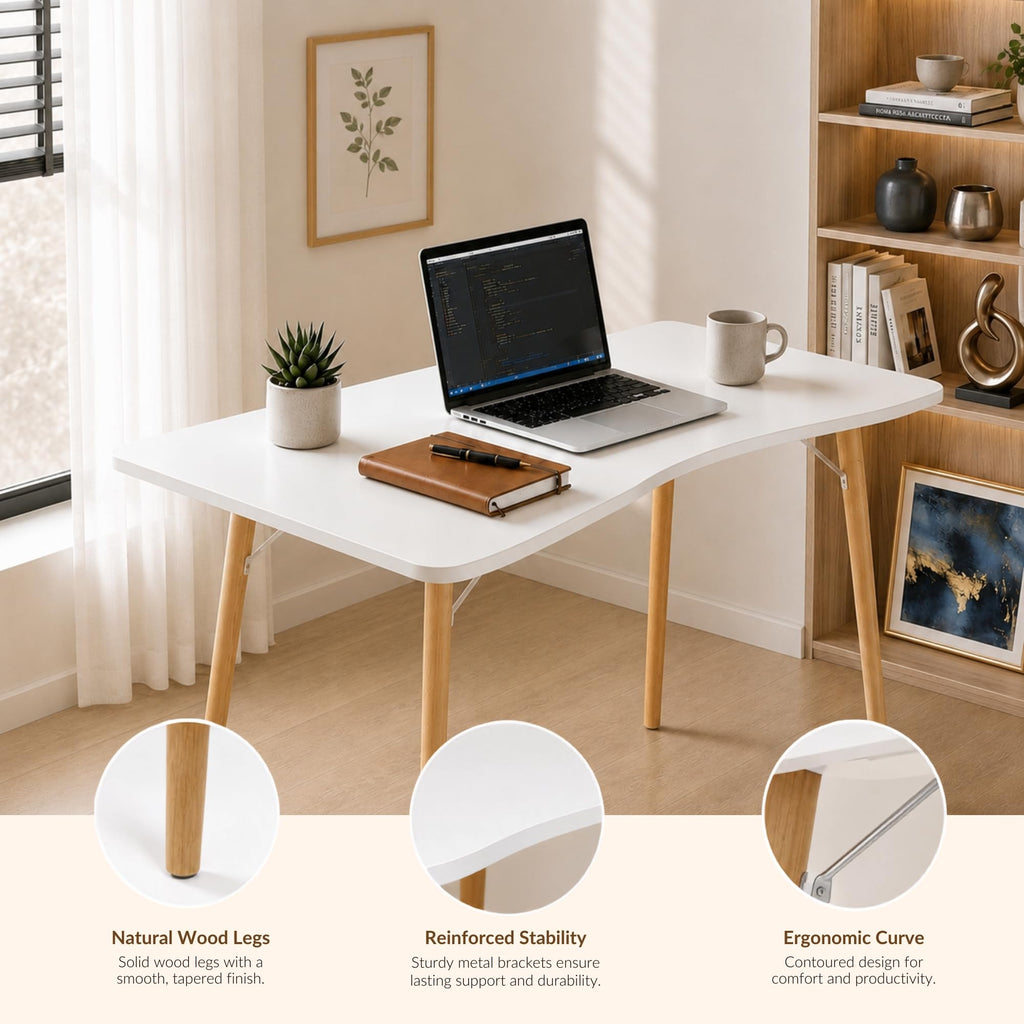 White Computer Desk E390