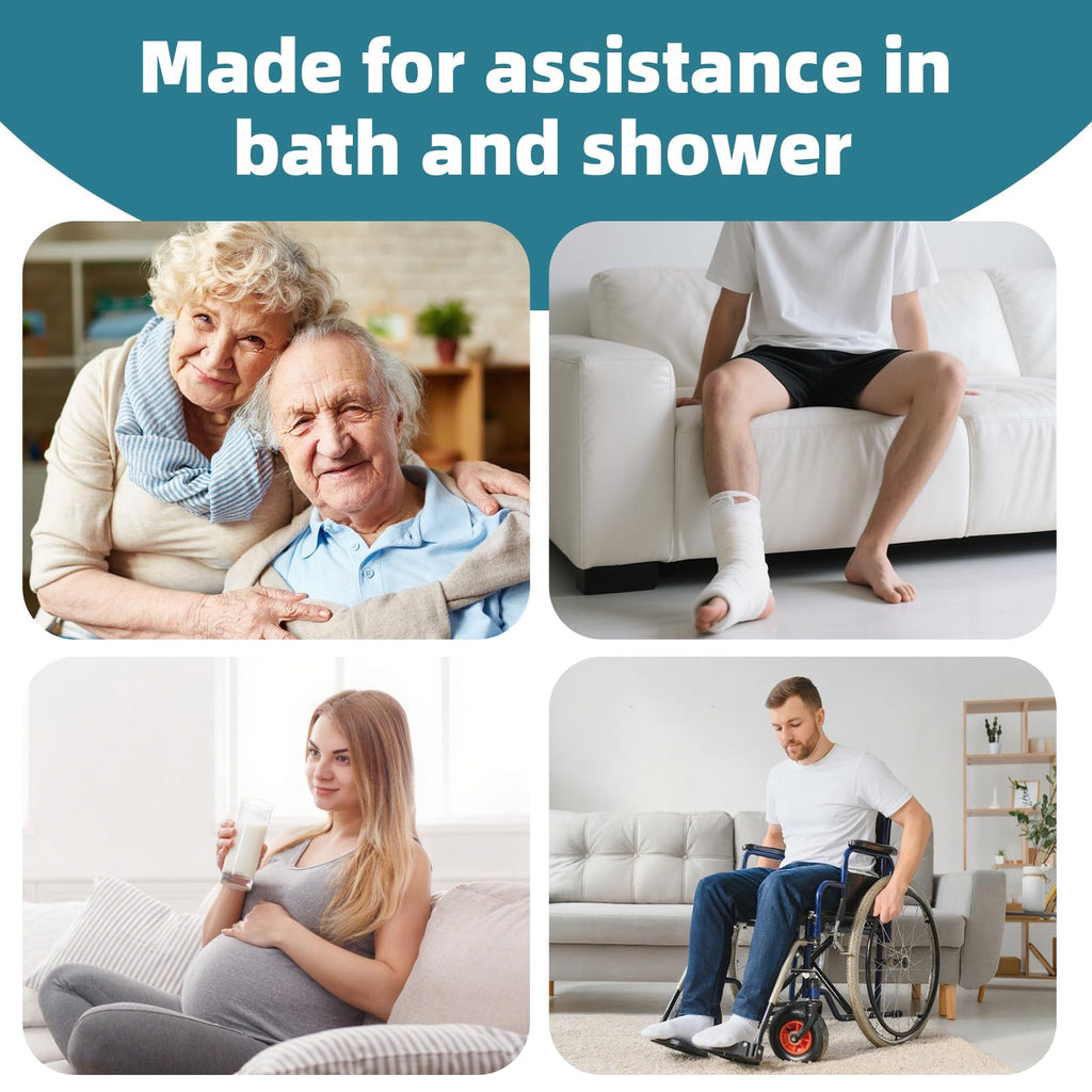 Heavy Duty Swivel Shower Chair with Arms and Back B117