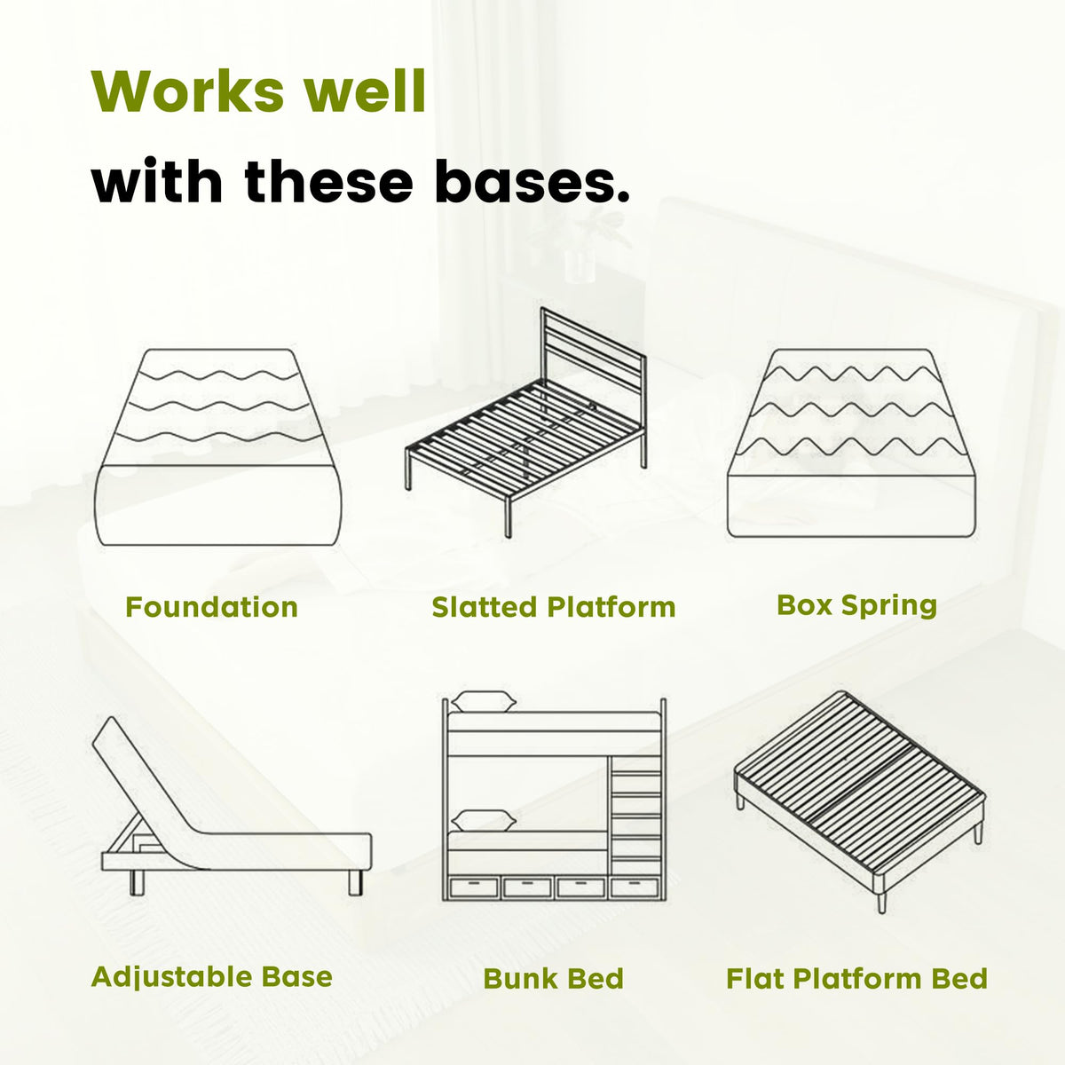 6 Inch Twin Memory Foam Mattress L966653