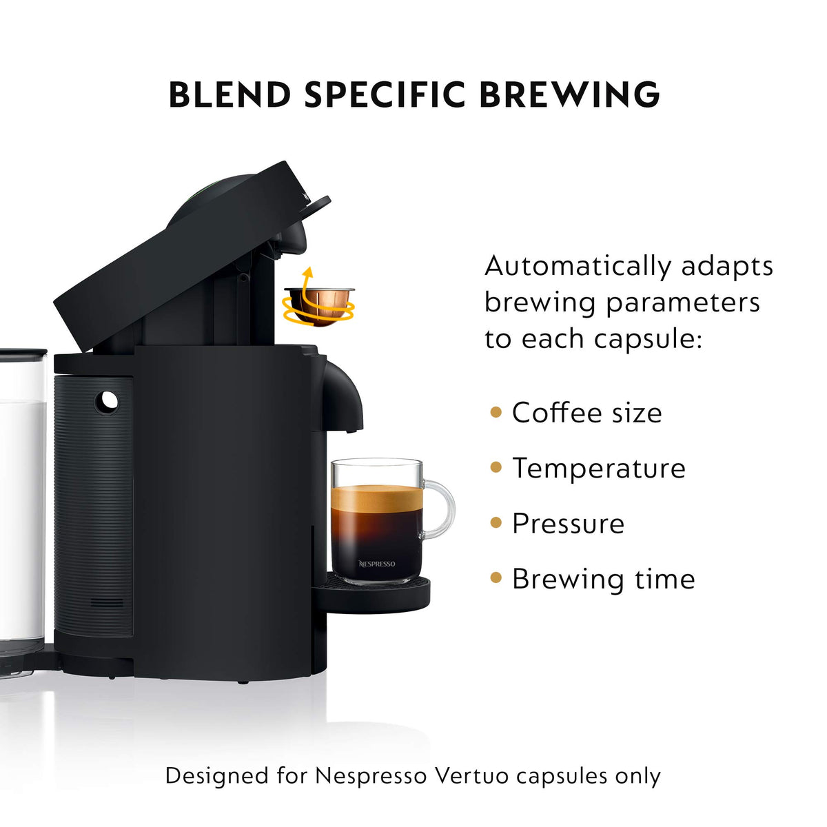 Matte Black Coffee and Espresso Maker Q556286