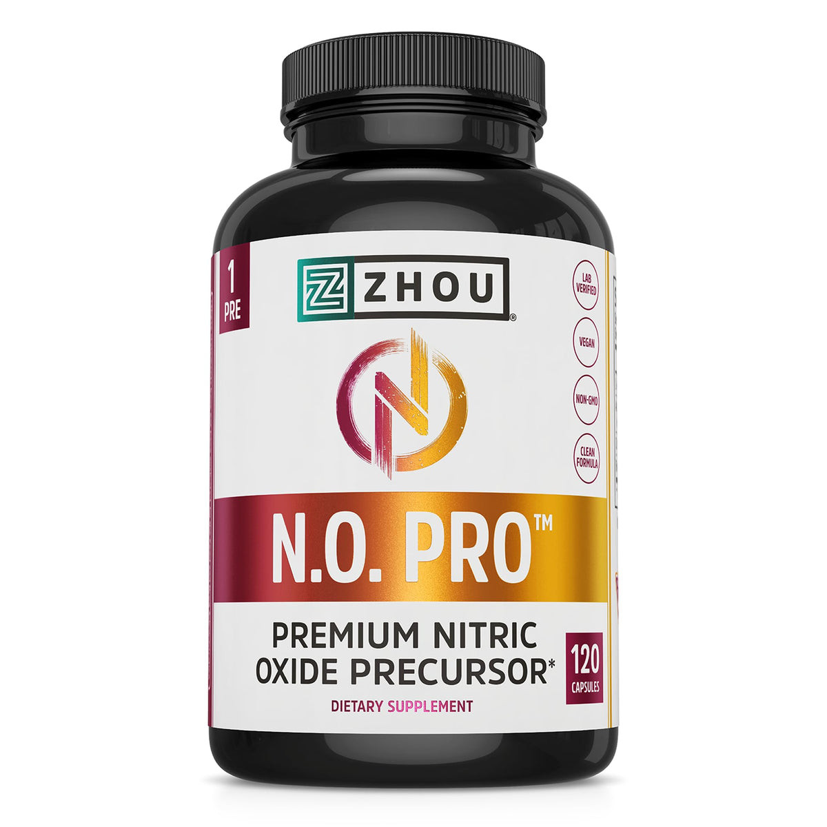 Nitric Oxide Supplement with Beet Root & L Arginine, 120 Veggie Capsules D344296