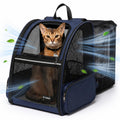 Blue Expandable Cat Carrier Backpack Q74188
