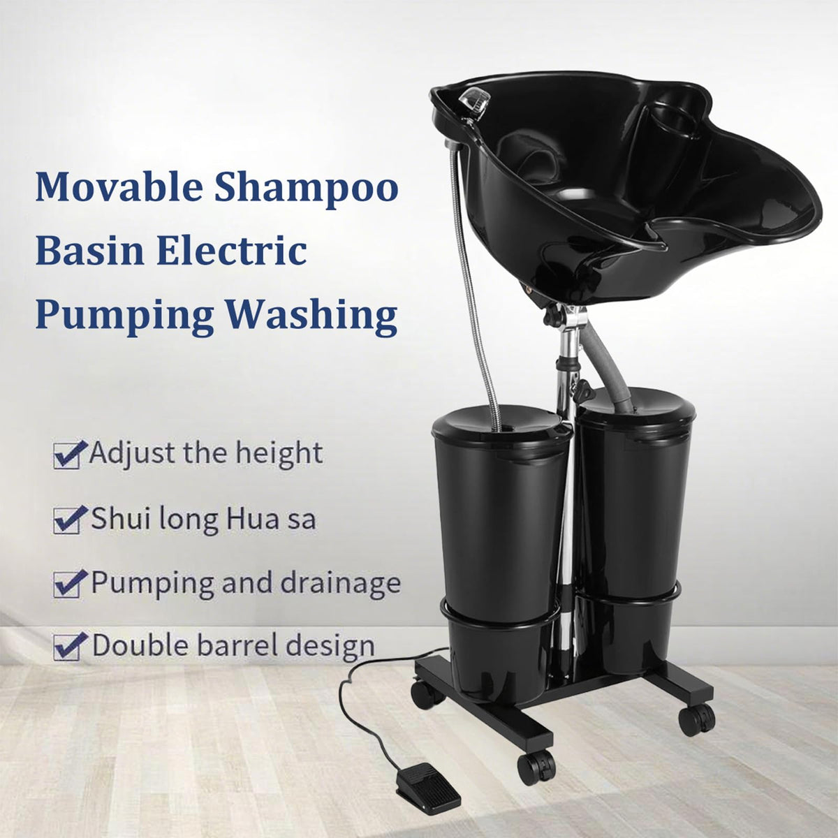 Portable Hair Washing Basin with Electric Pump M116156