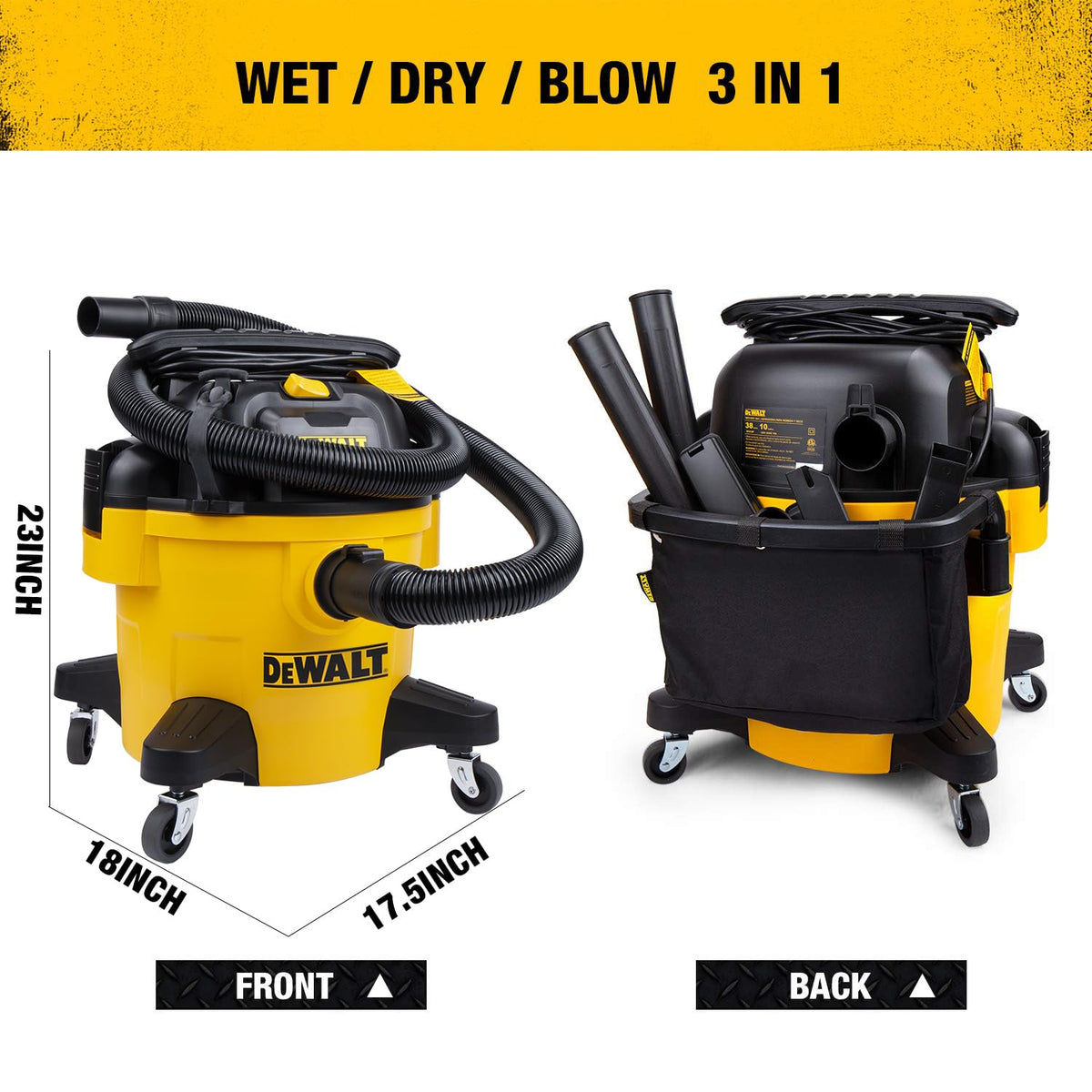 10 Gallon Wet Dry Shop Vacuum with Attachments J95012