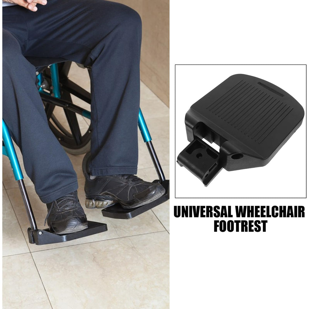2pcs Universal Adjustable Wheelchair Leg Rest Foot Pedals G1455