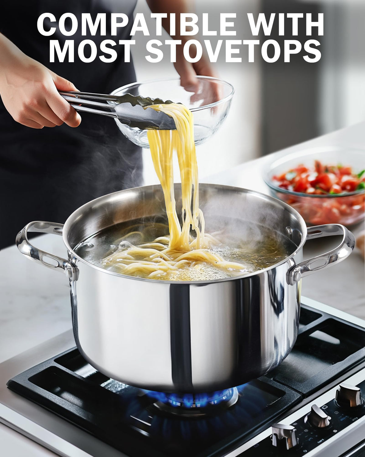 Stainless Steel 4-Quart Stockpots with Lid W35711