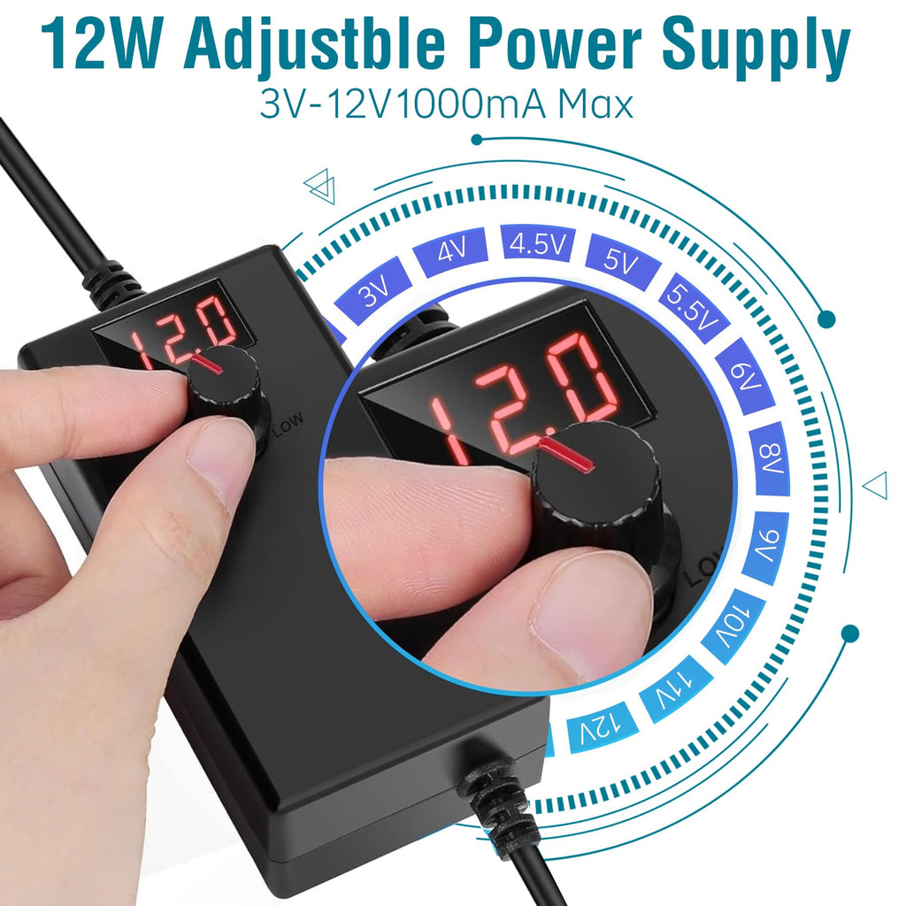 120mm x 38mm AC Muffin Fan with Variable Speed Controller Y407