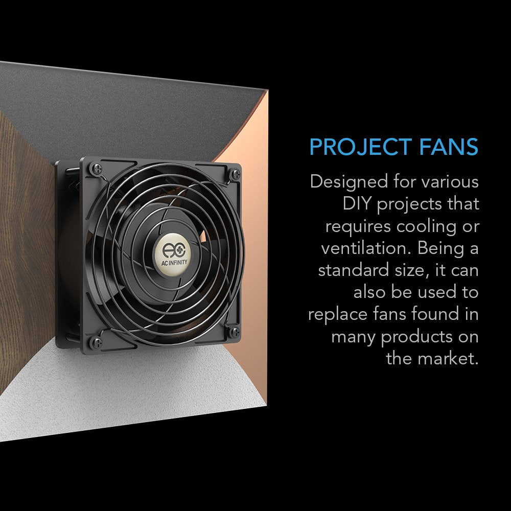 Quiet Muffin Fan 5" 120V AC 120mm x 25mm T65493