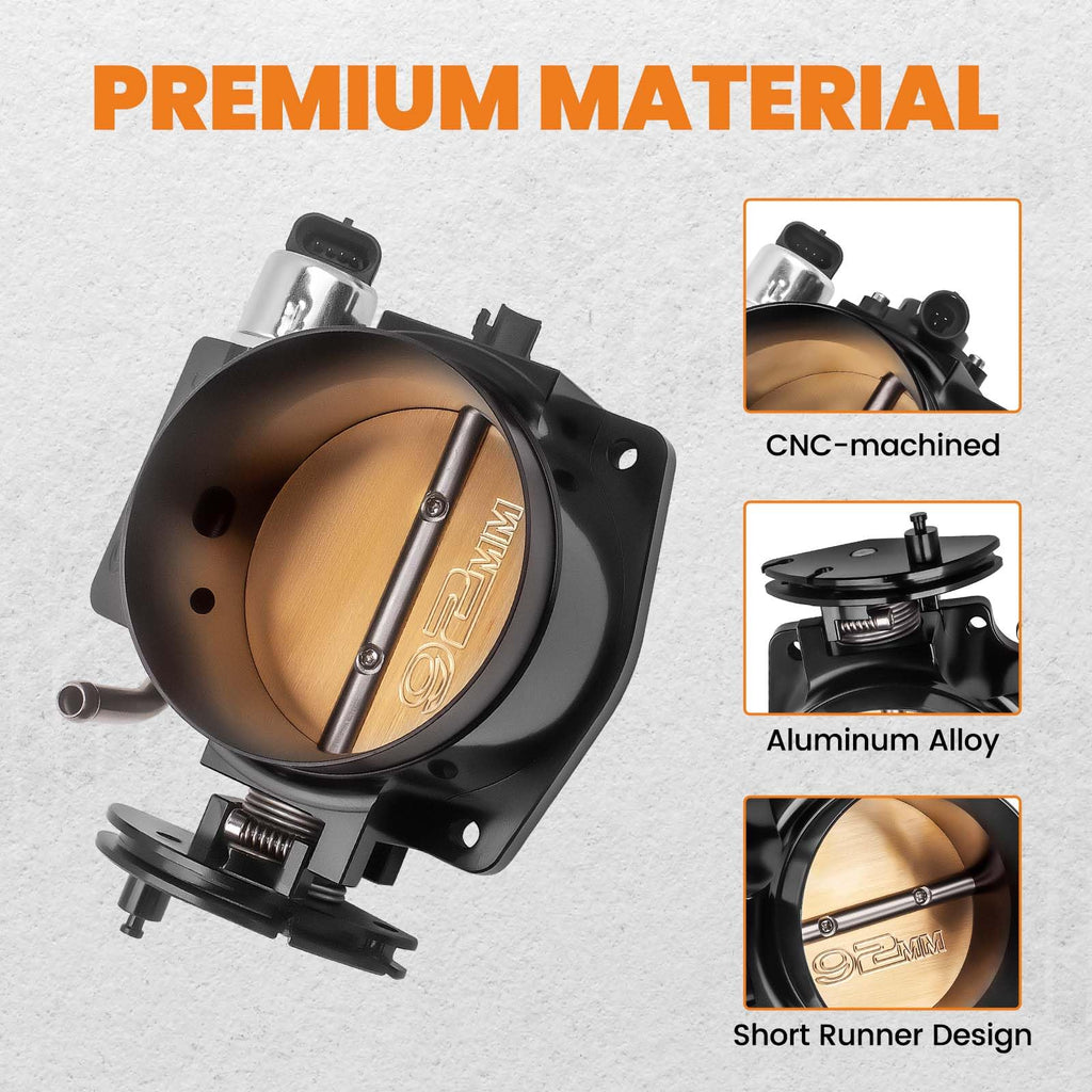 92mm Throttle Body with TPS IAC 4 Bolt E50458
