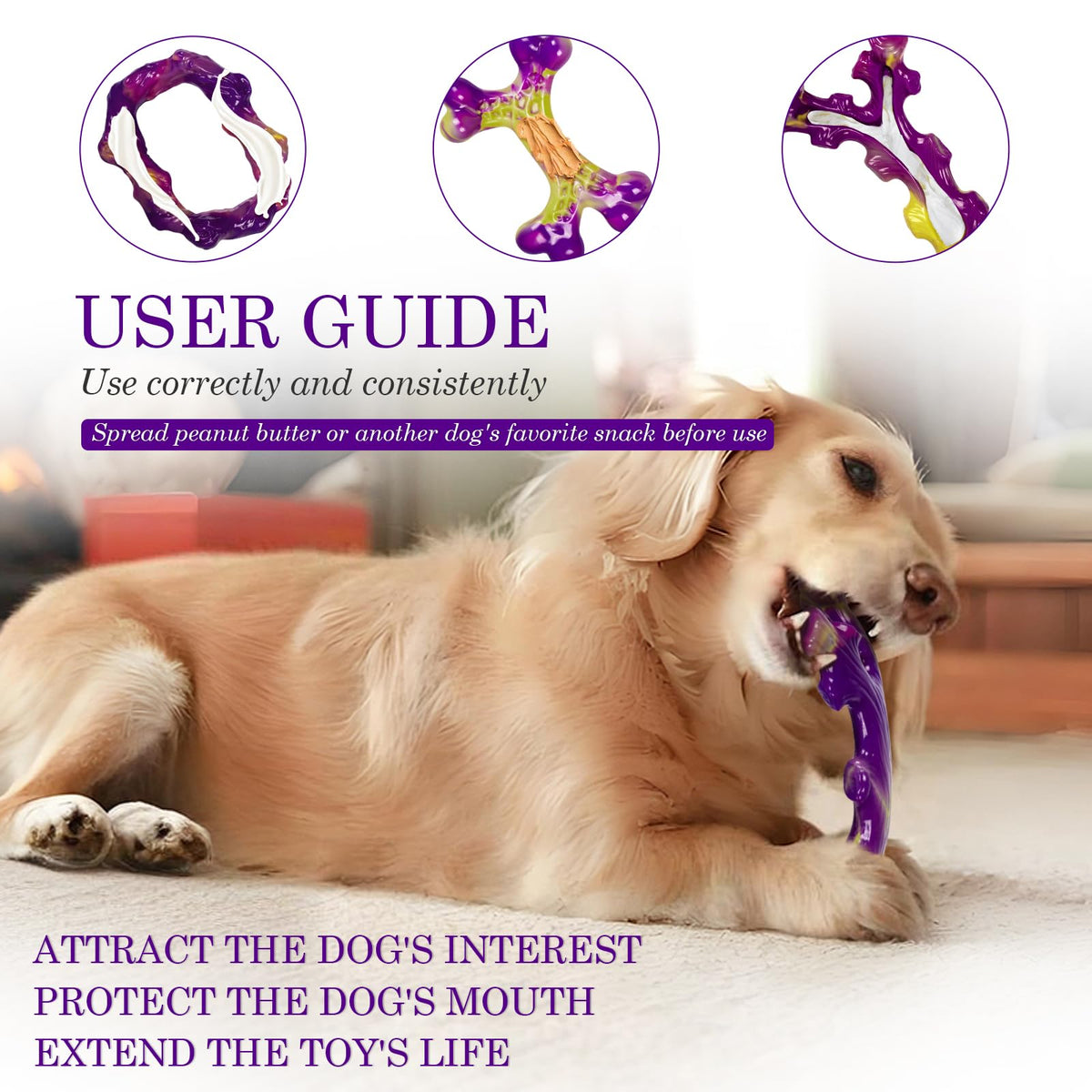 Tough Dog Chew Toys 3 Pack for Large Dogs J603