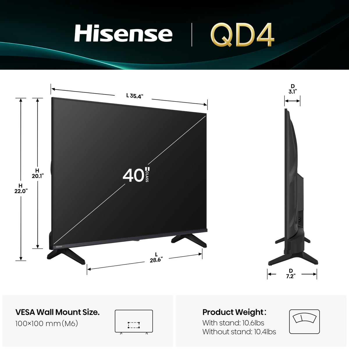 40-Inch QD4 Hi-QLED FHD Smart Fire TV F755337