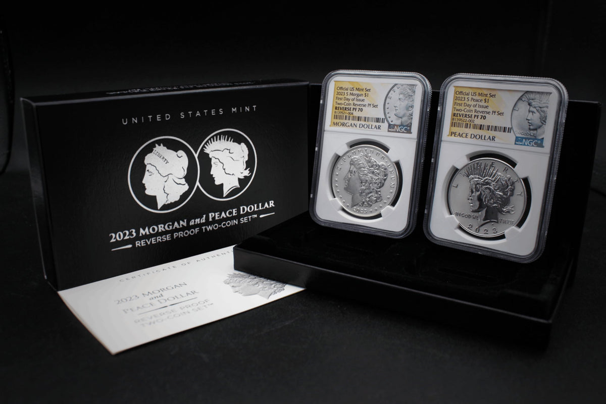 American Proof Silver Morgan and Peace $1 P70079
