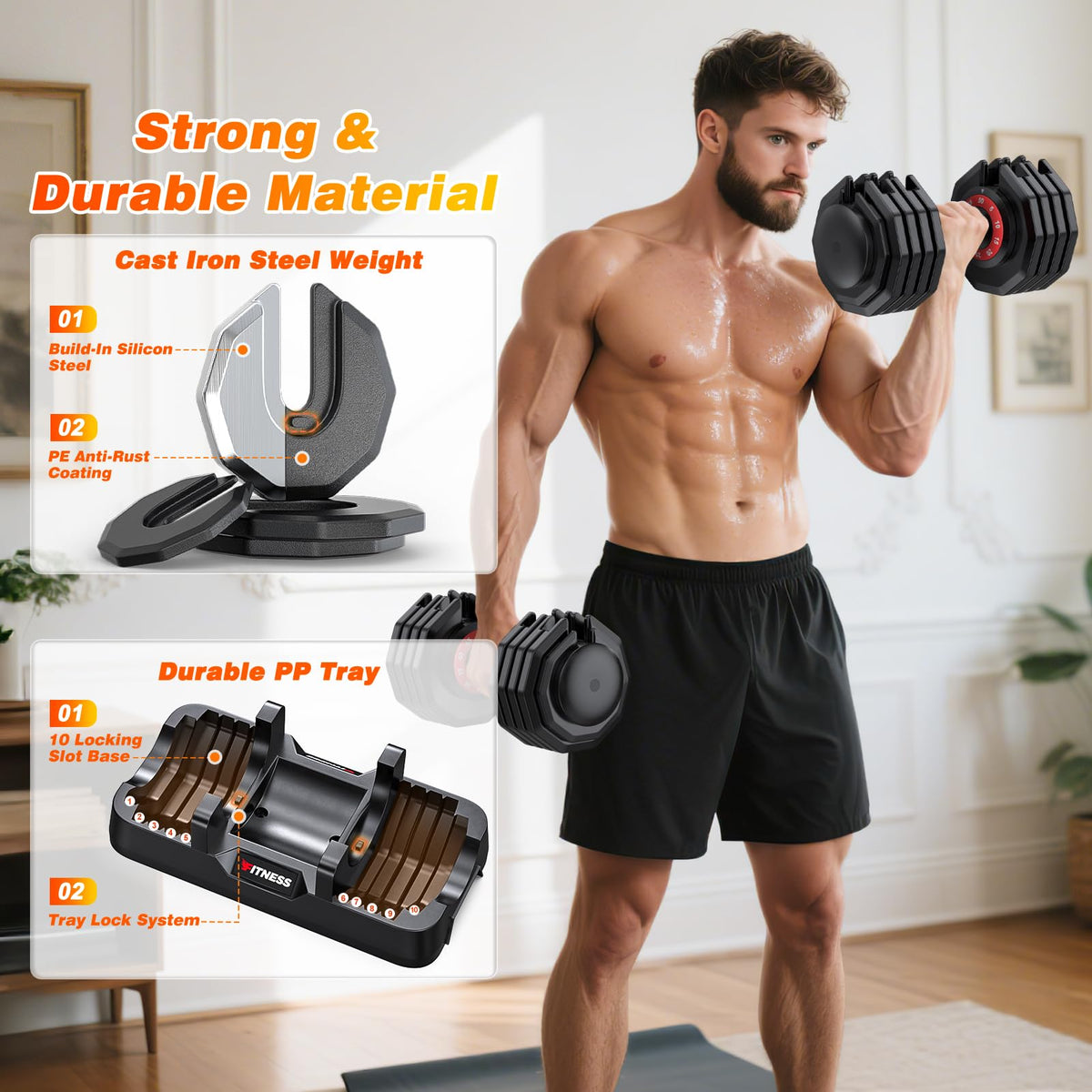 Adjustable Dumbbells Set of 2 Q1402