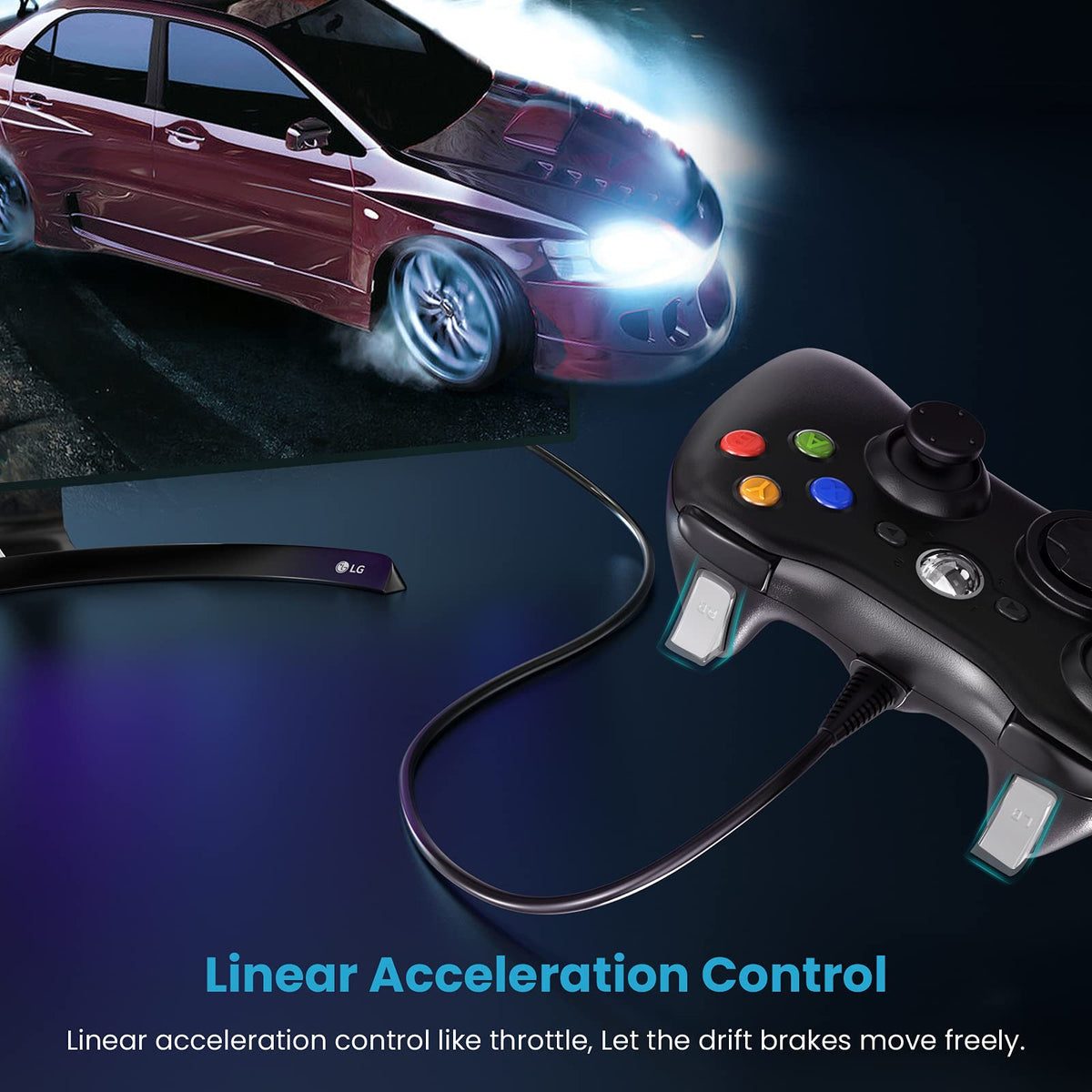 Wired Controller for Xbox 360 and PC P5466