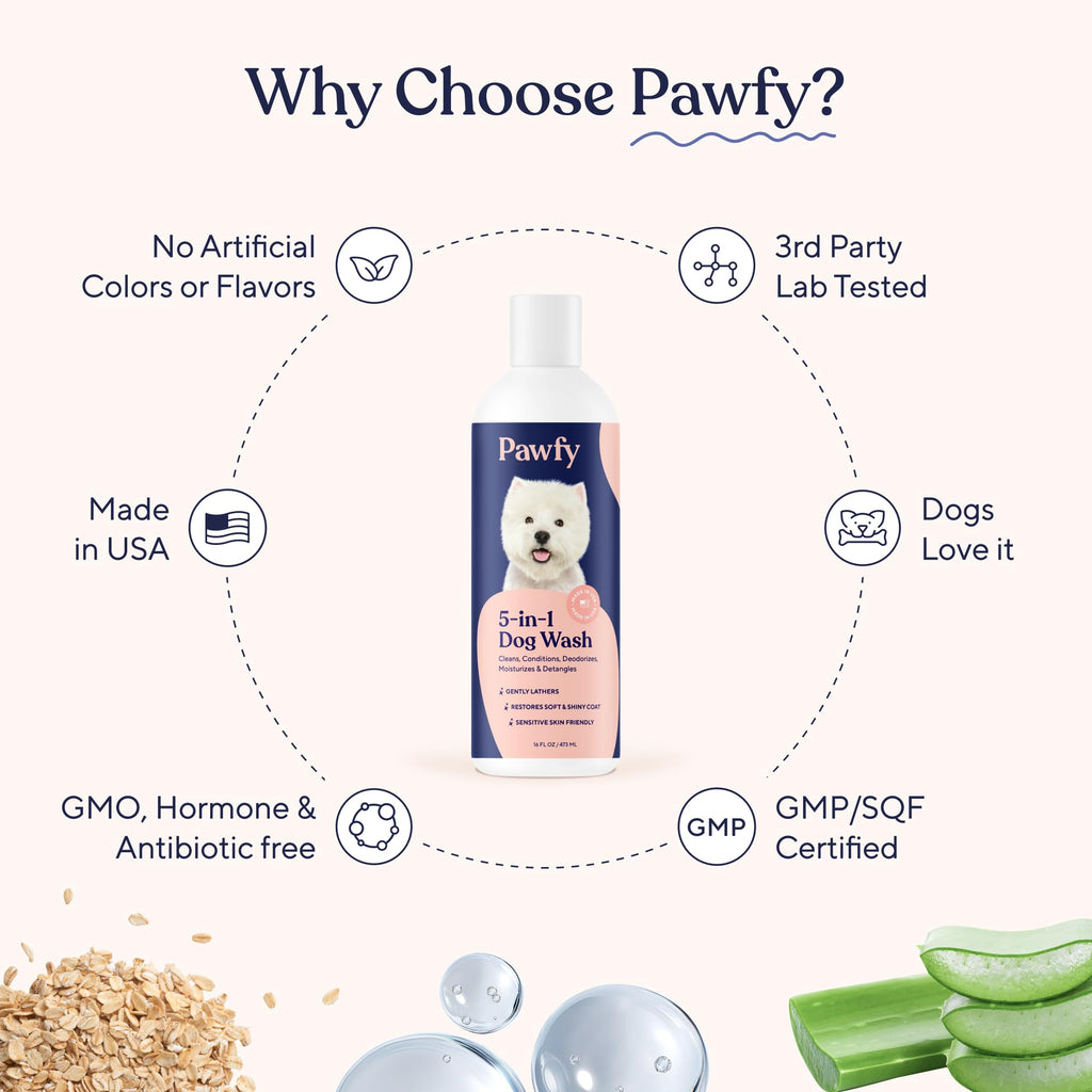 5 in 1 Oatmeal & Aloe Dog Shampoo and Conditioner S310