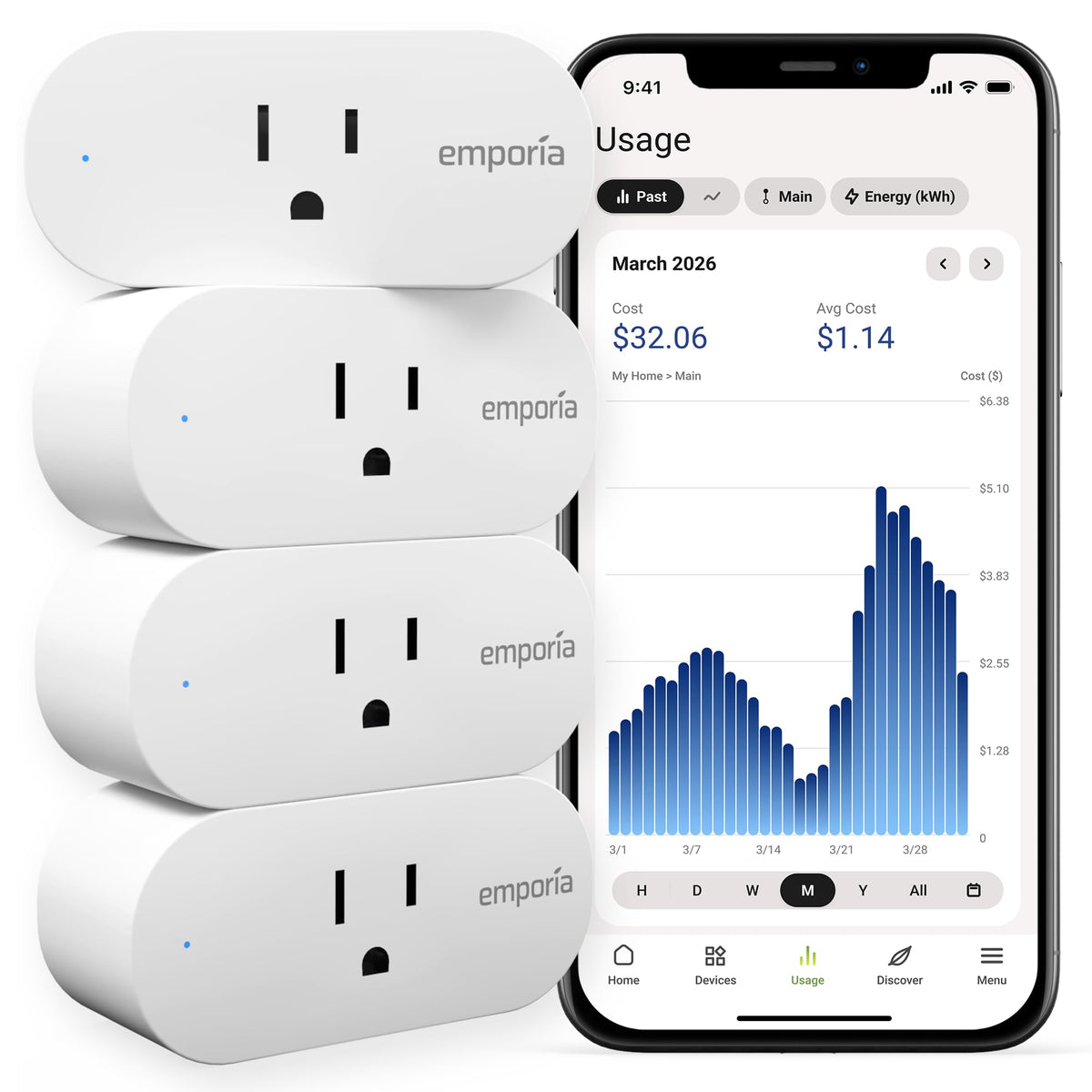 Smart Plug WiFi Outlet with Timer 4 Pack H490