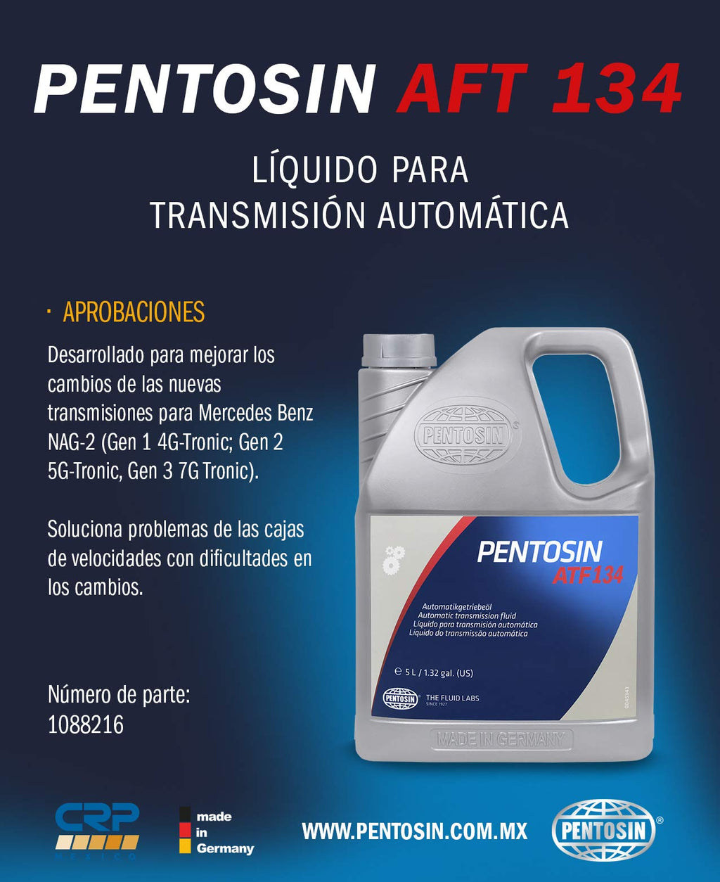 Red 5 Liter Automatic Transmission Fluid B627