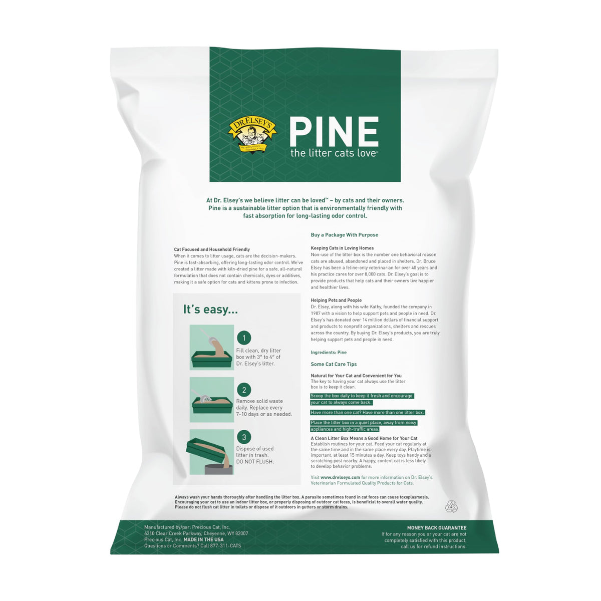 All-Natural Kiln-Dried Pine Cat Litter 40 lb. Bag B795159