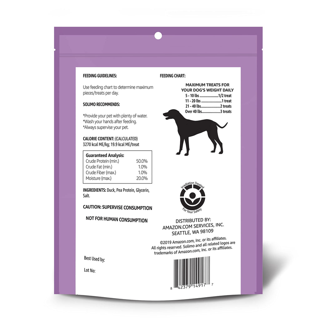 Duck Jerky Dog Treats, 2 pounds N75928