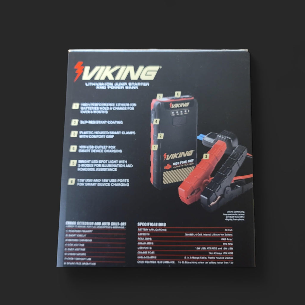 1000 Peak amp Lithium-ion Jump Starter and Power Bank R219703