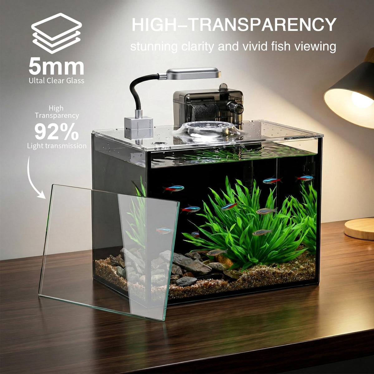 2.5 Gallon Aquarium Starter Kit with Light P961912
