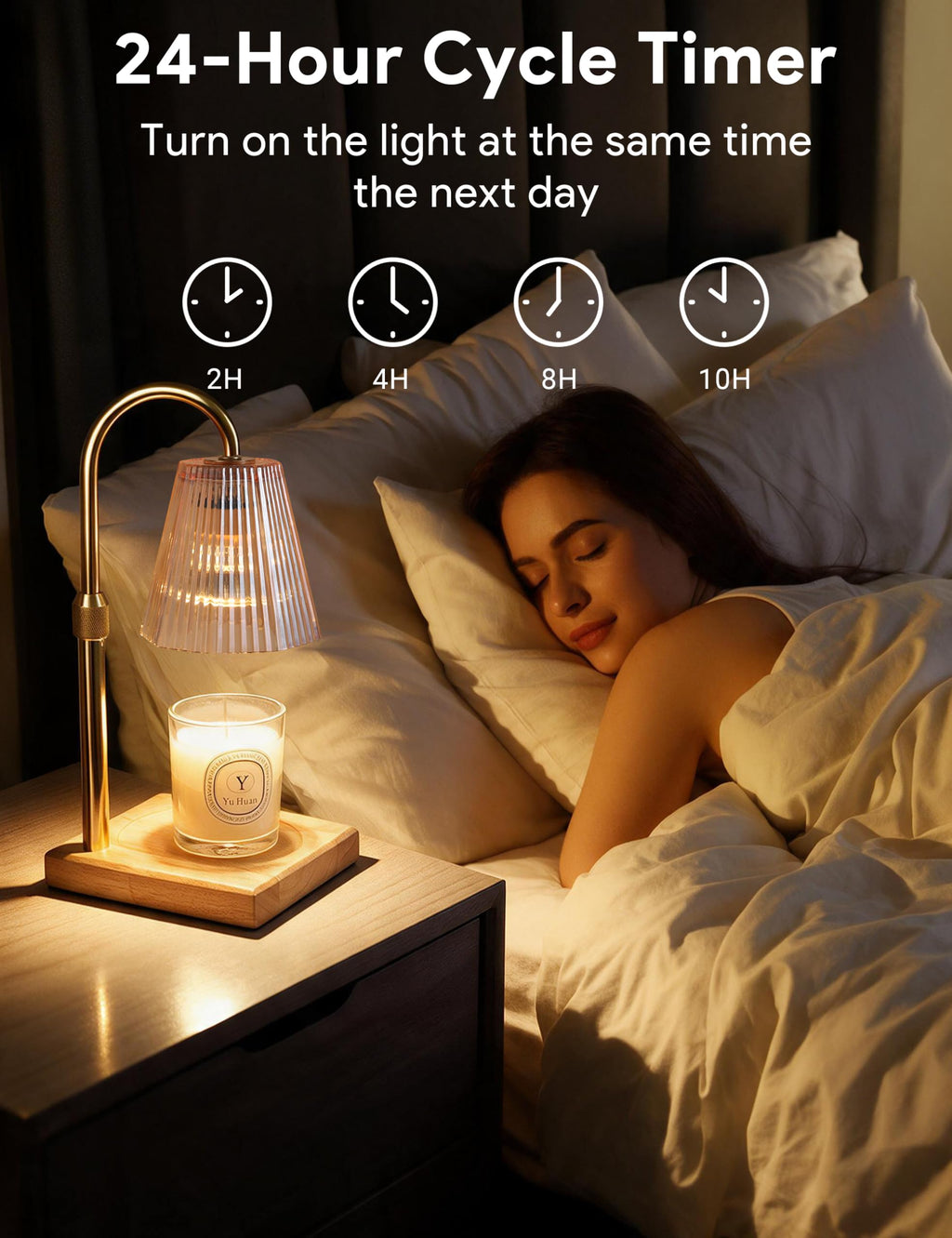 Candle Warmer Lamp Gold E882