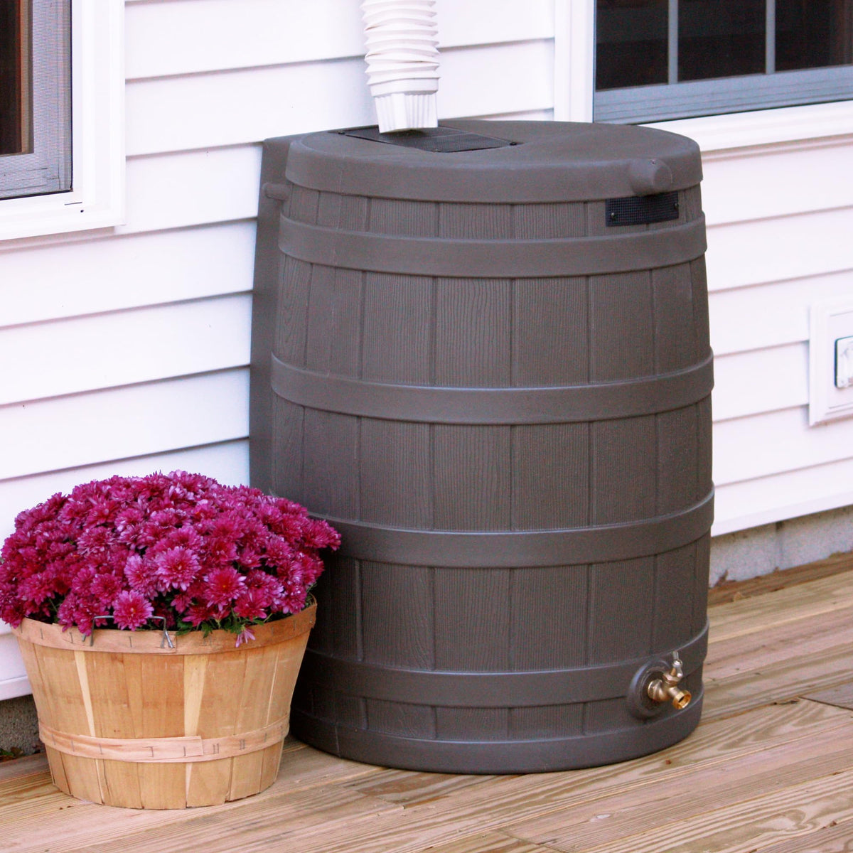 50 Gallon Oak Water Collection Barrel T6055