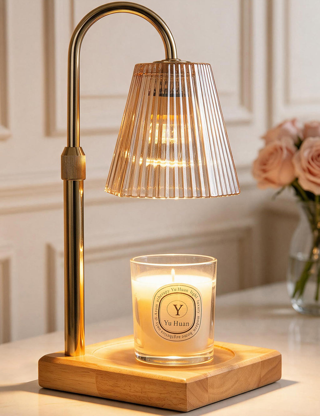 Candle Warmer Lamp Gold E882