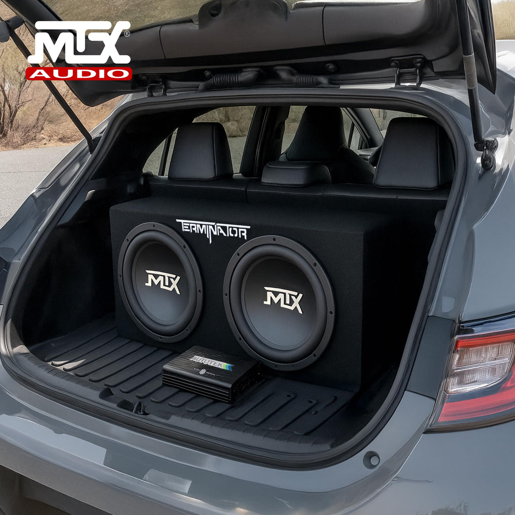 12" Subwoofer Box, Mono Amp & 4 Gauge Wiring Kit G372642