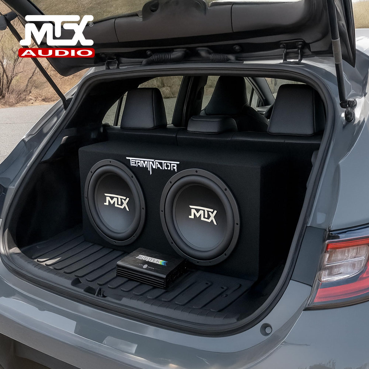 12" Subwoofer Box, Mono Amp & 4 Gauge Wiring Kit G372642