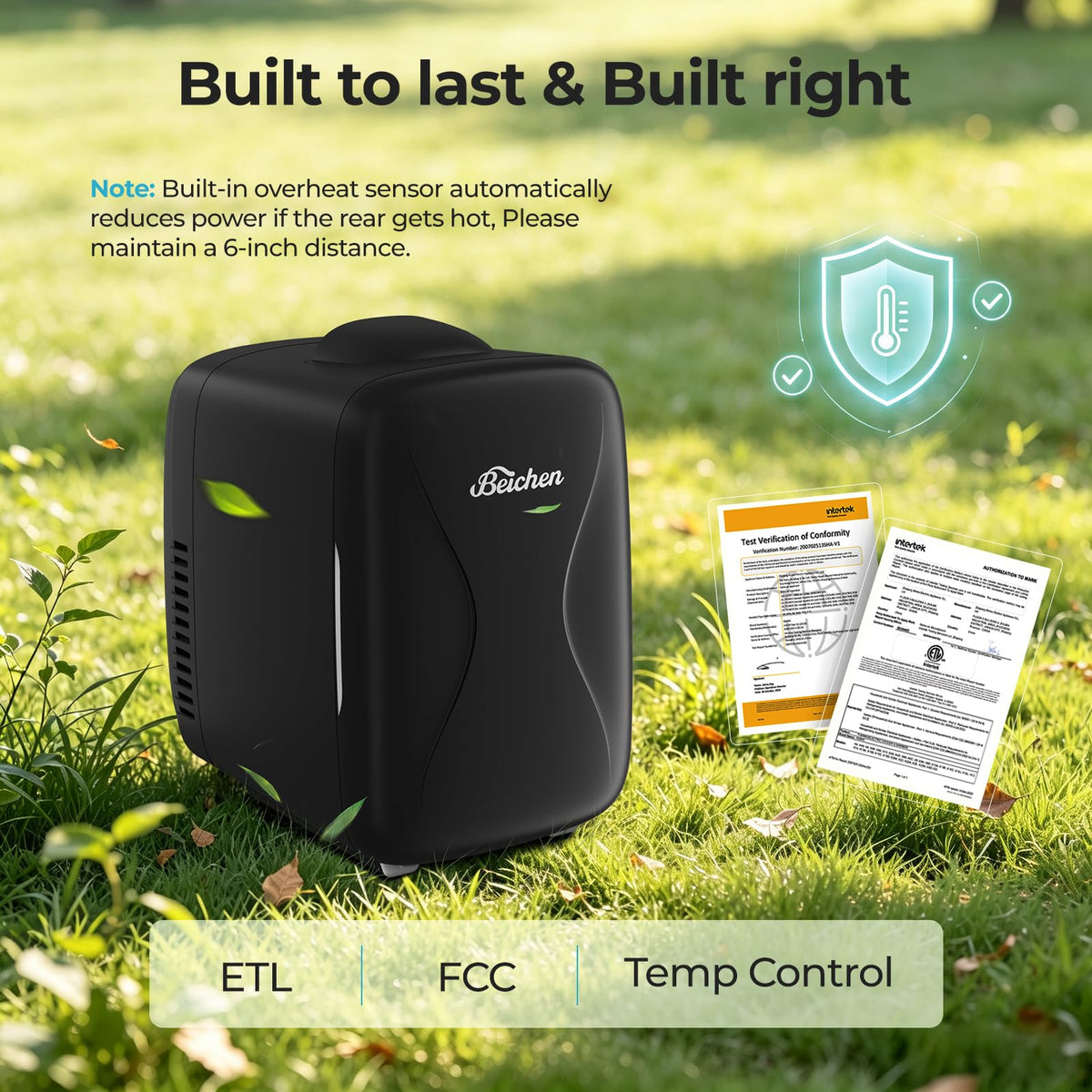 4L 6 Can Portable Mini Fridge C7356