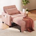 Pink Convertible Sleeper Chair Sofa Bed T4915