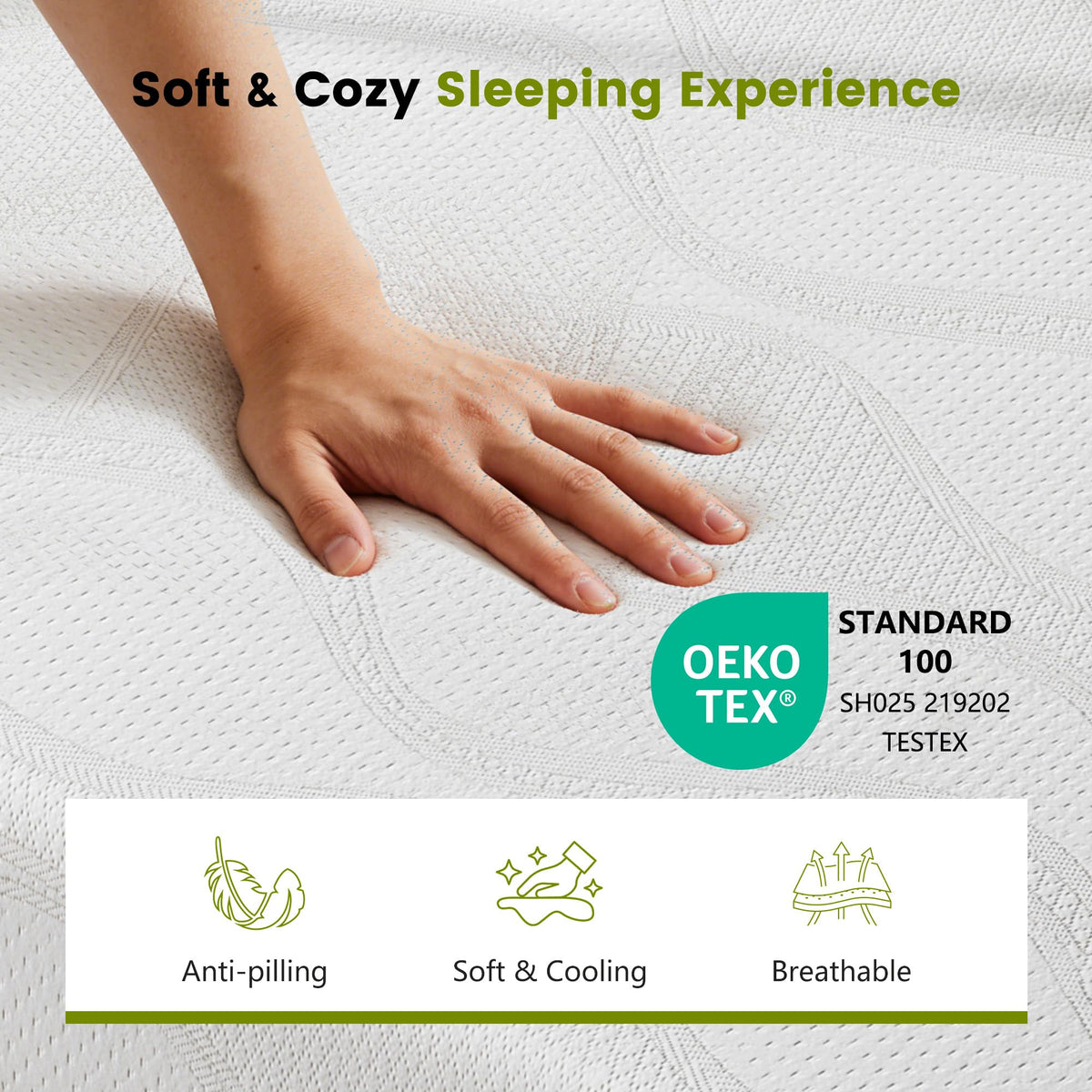 6 Inch Twin Memory Foam Mattress L966653