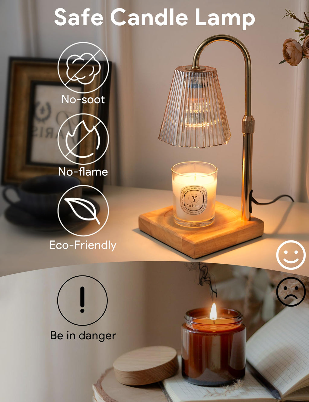 Candle Warmer Lamp Gold E882