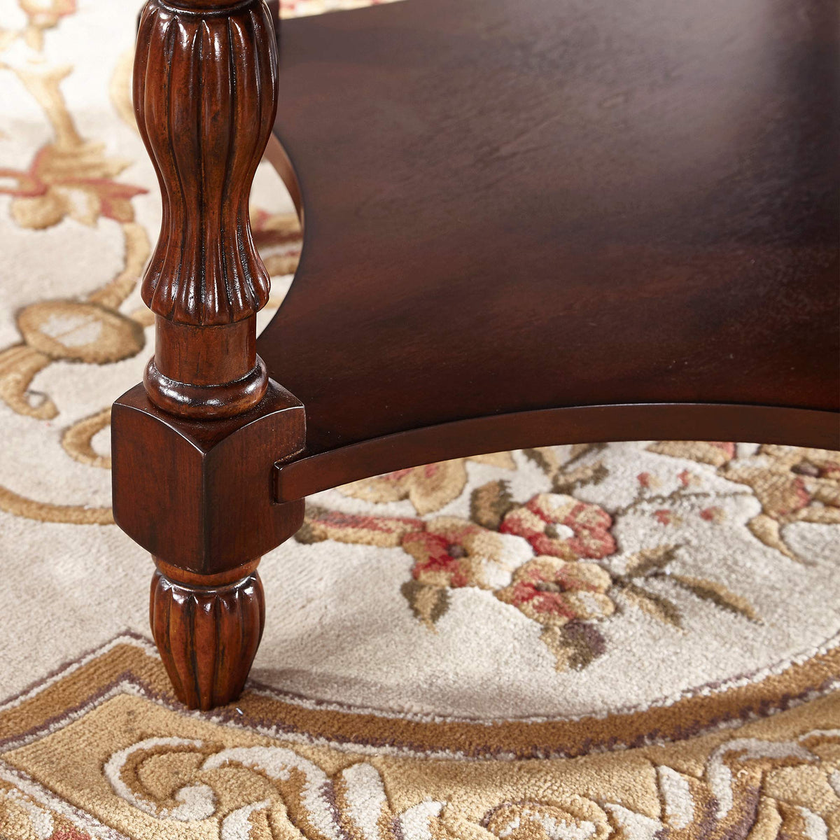 Solid Wood Oval End Table A264