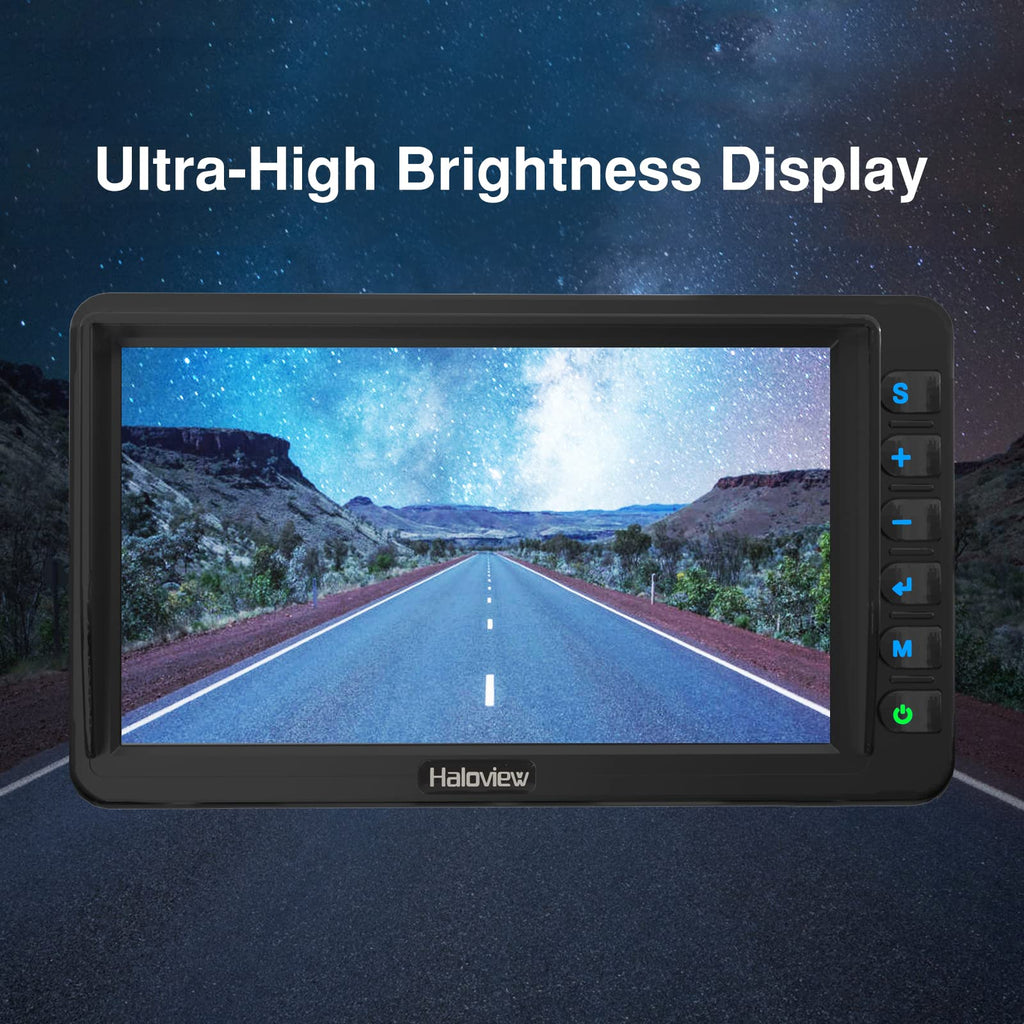 Wireless RV Backup Camera 1080P 7" Monitor System T504