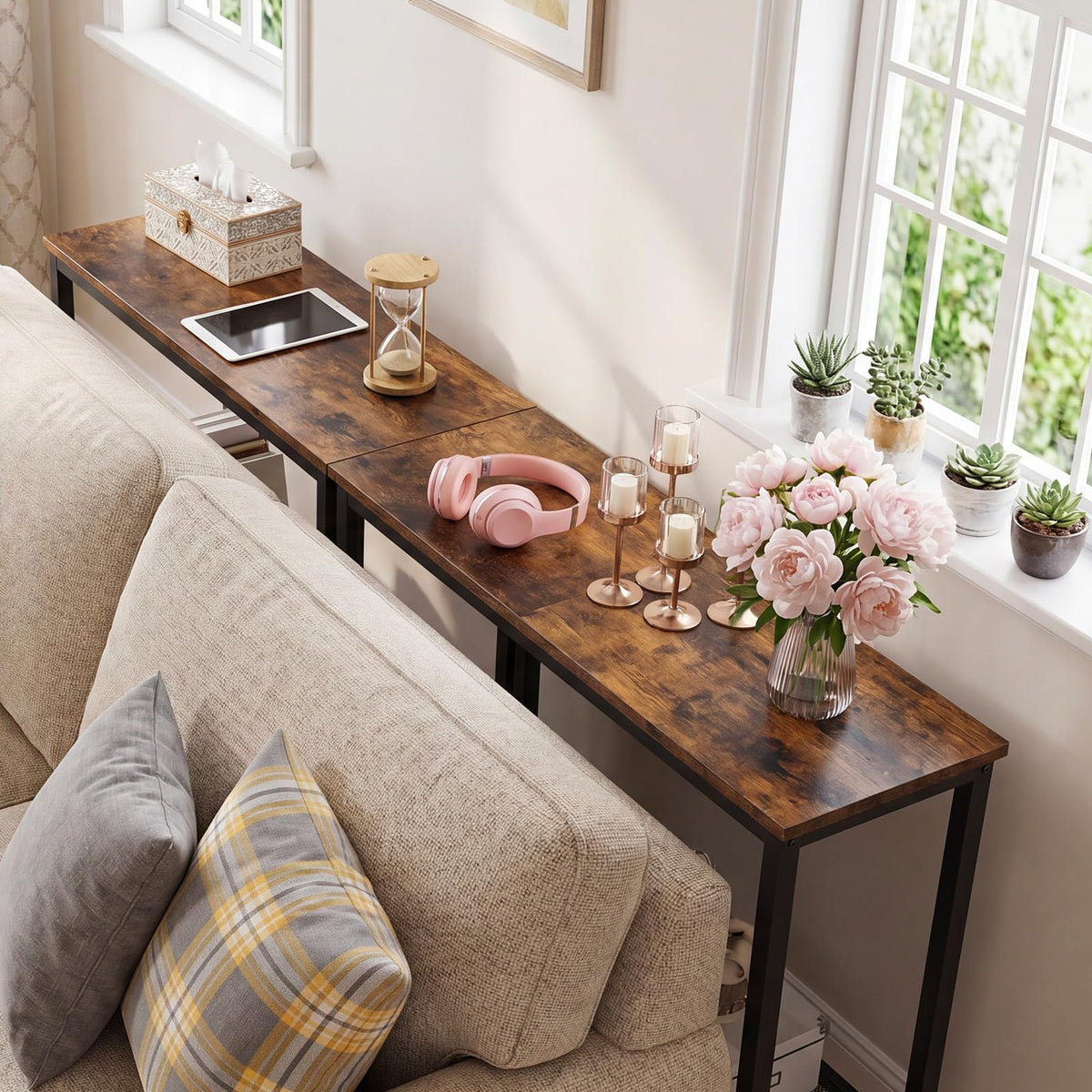 29.5" Narrow 2 Tier Console Table U43948