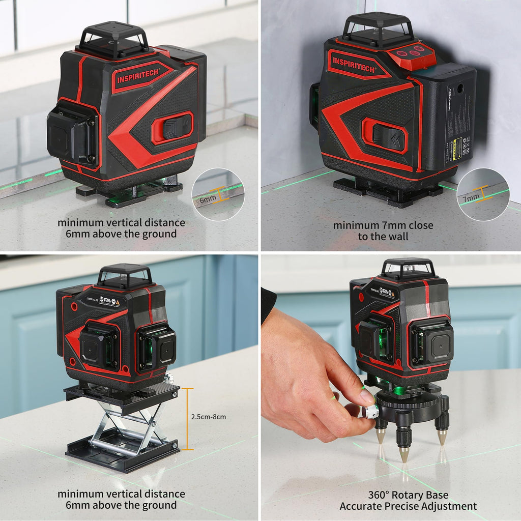 360 Self Leveling Green Beam Cross Line Laser Level J7298