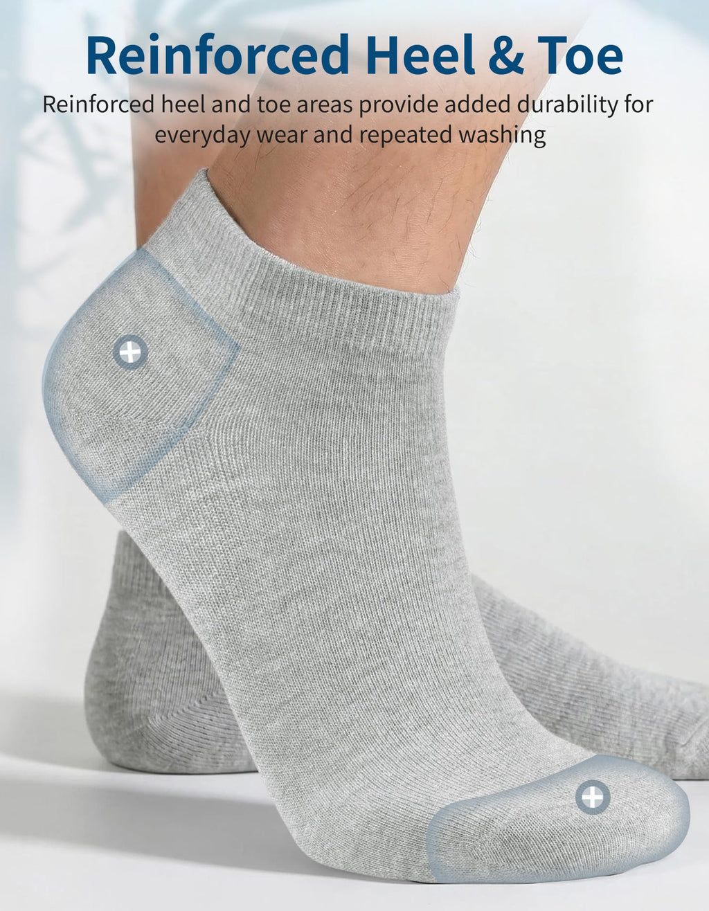 Bamboo Viscose Thin Ankle Socks 6 Pairs N386049