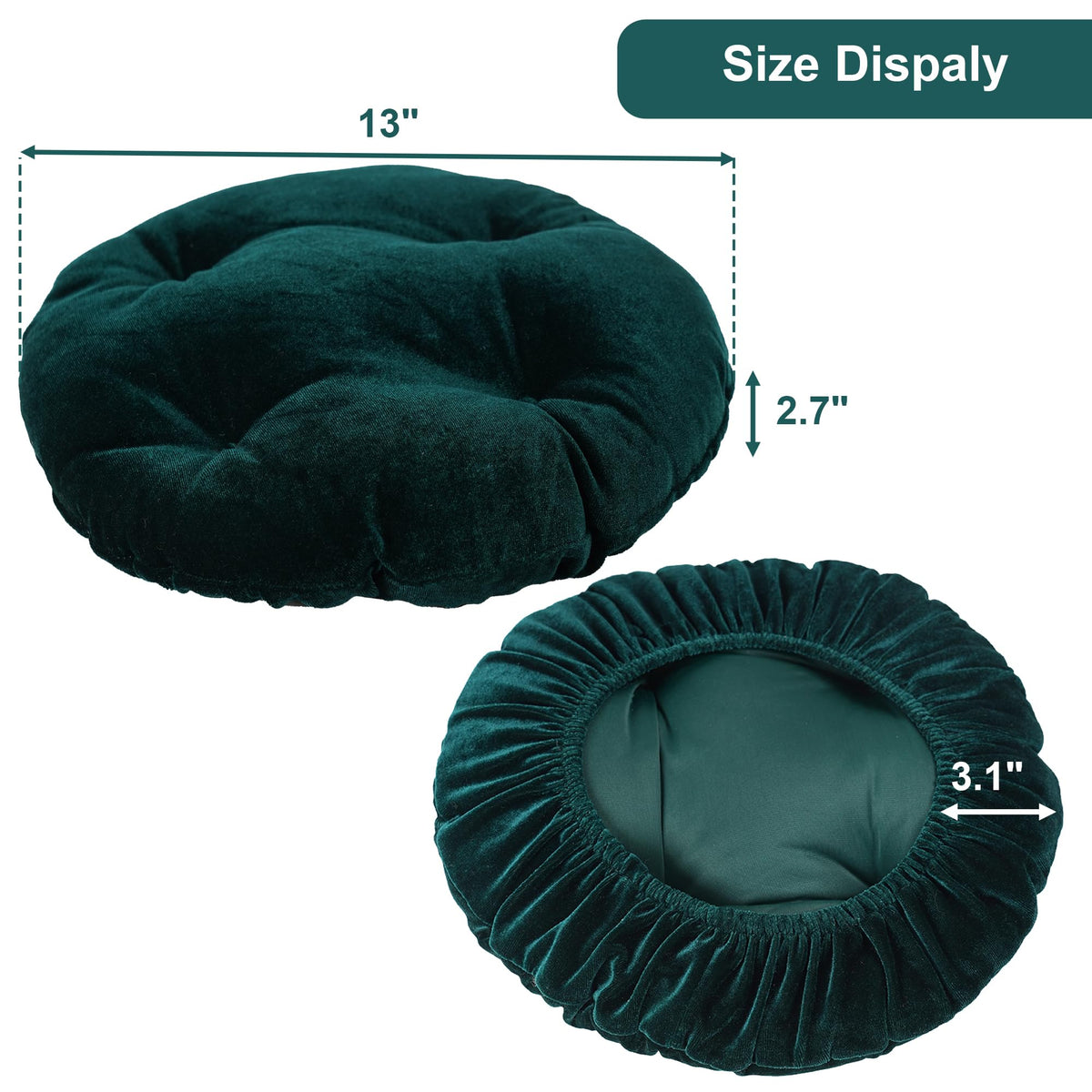 Folding Stool with 2 Pack Seat Cushion D2541