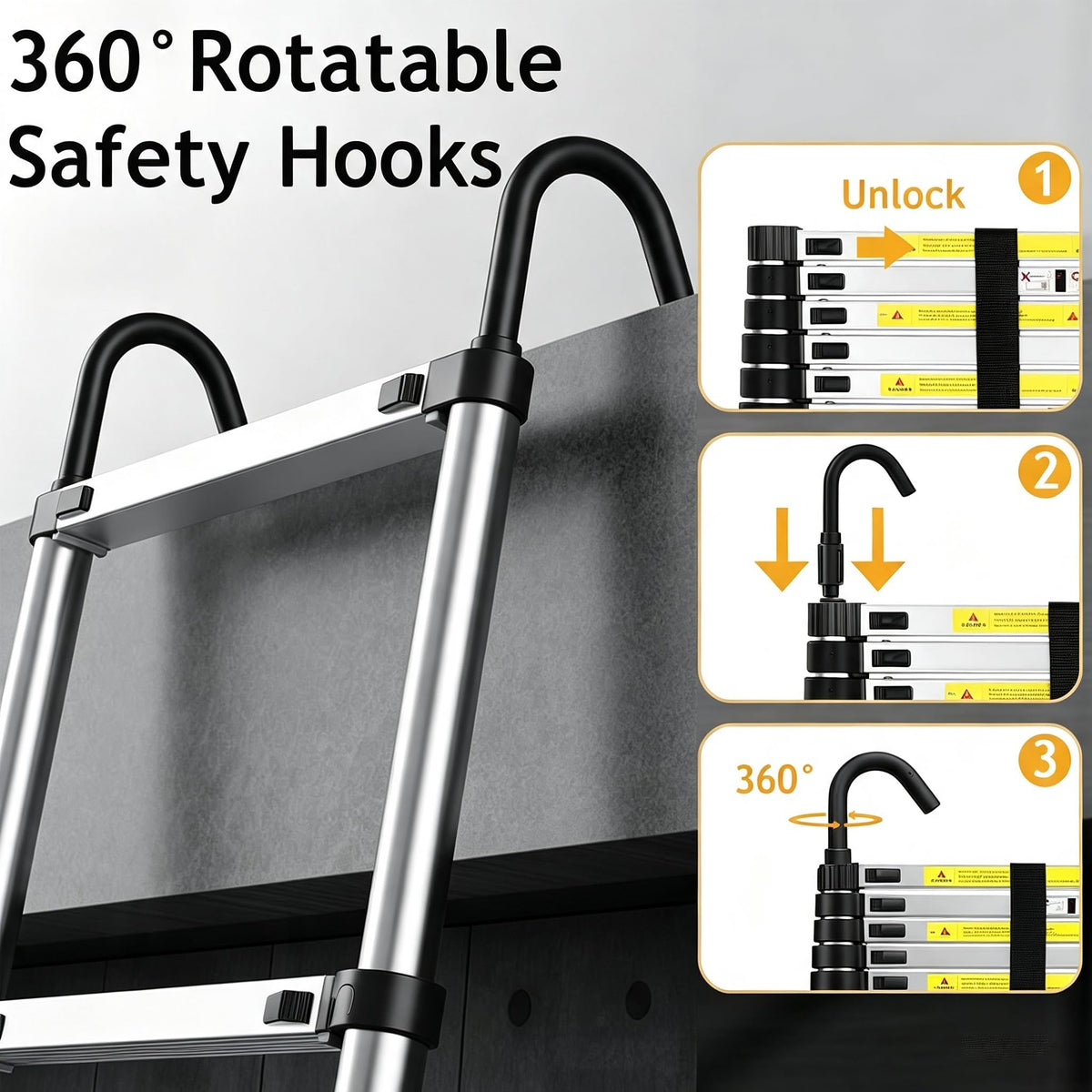 20.5FT Aluminum Telescoping Ladder N239713