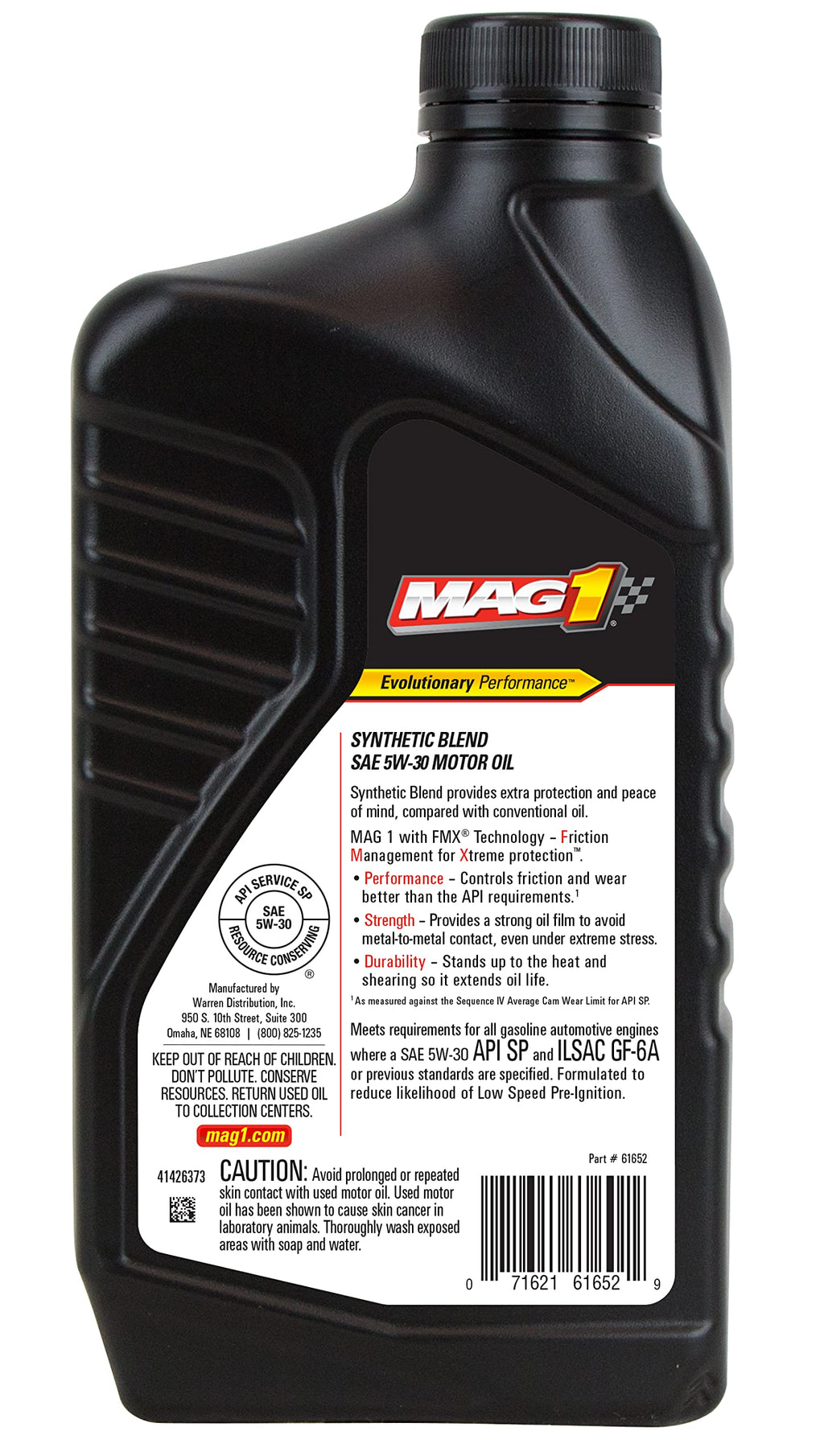 5W-30 Synthetic Blend Motor Oil 1 Quart P68755