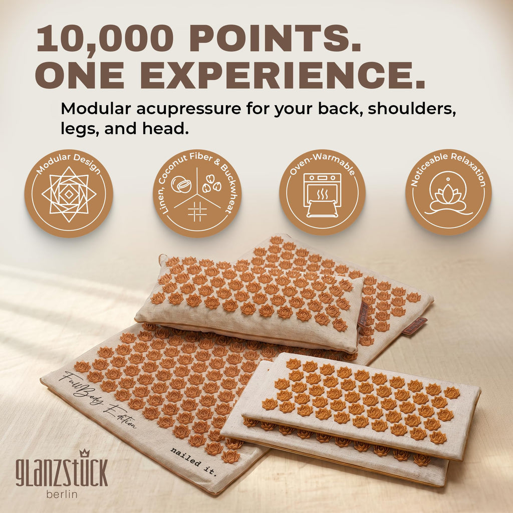 XXL Acupressure Mat Set with Pillow & Carry Bag N11156
