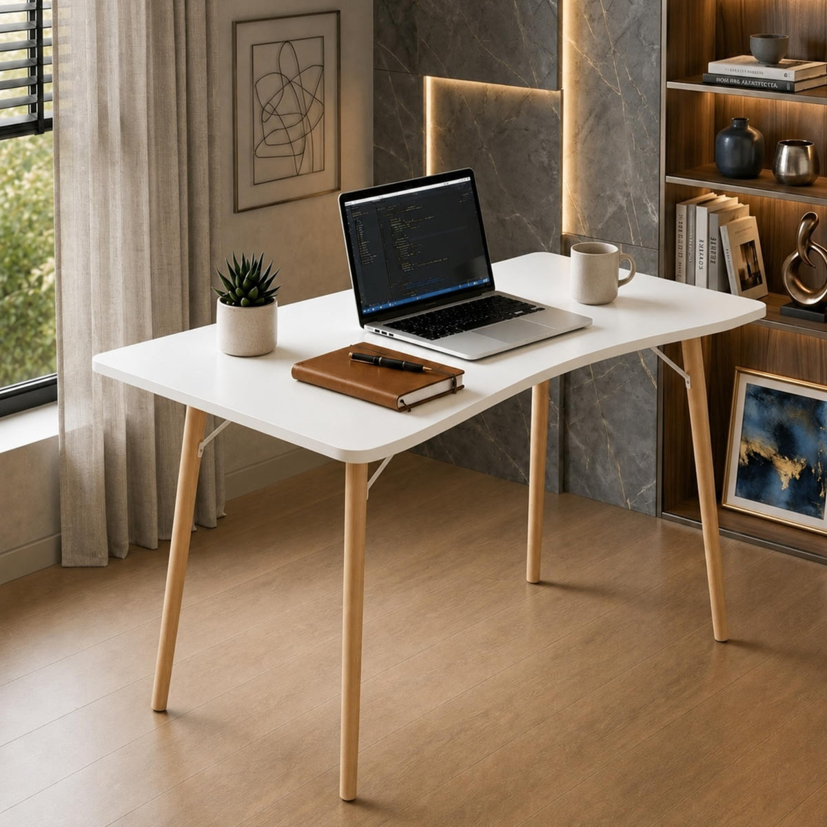 White Computer Desk E390