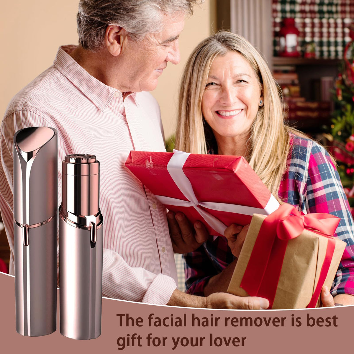 Battery Powered Facial Hair Remover with 2 Replacement Heads B500705