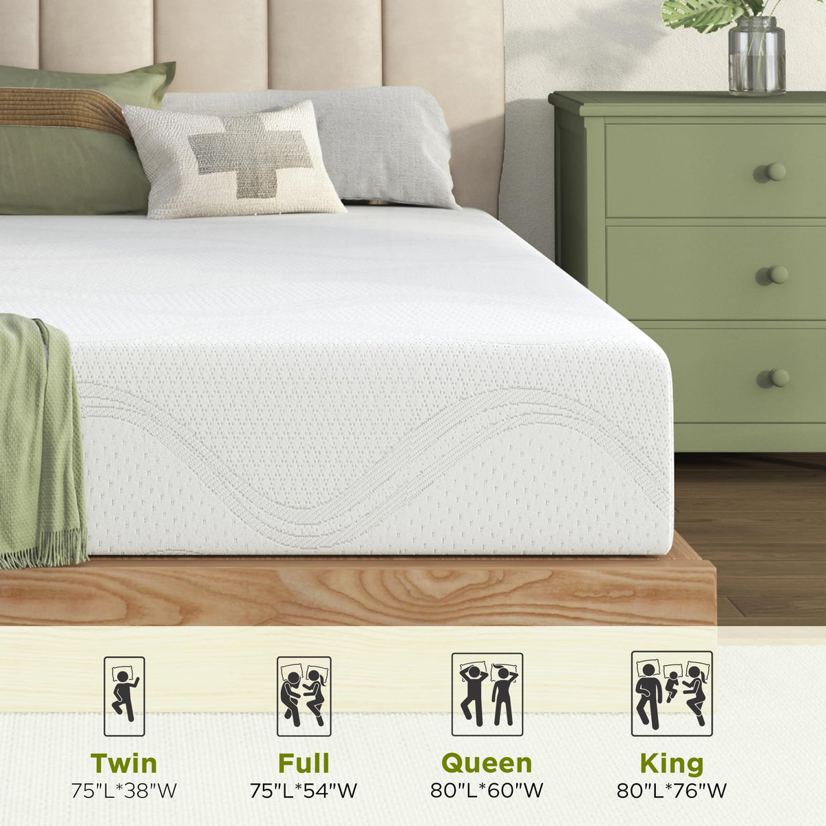 6 Inch Twin Memory Foam Mattress L966653